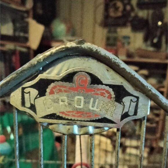 Crown Metal Bird Cage Antique Distressed Shabby Swing Decorative Door - Picture 12 of 13